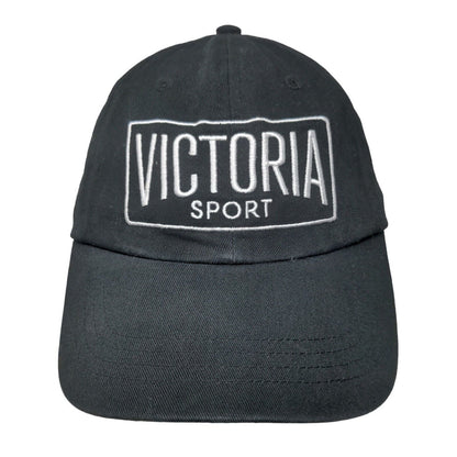 Victoria Sport Slideback Hat Black One Size Adjustable Embroidered 6 Panel