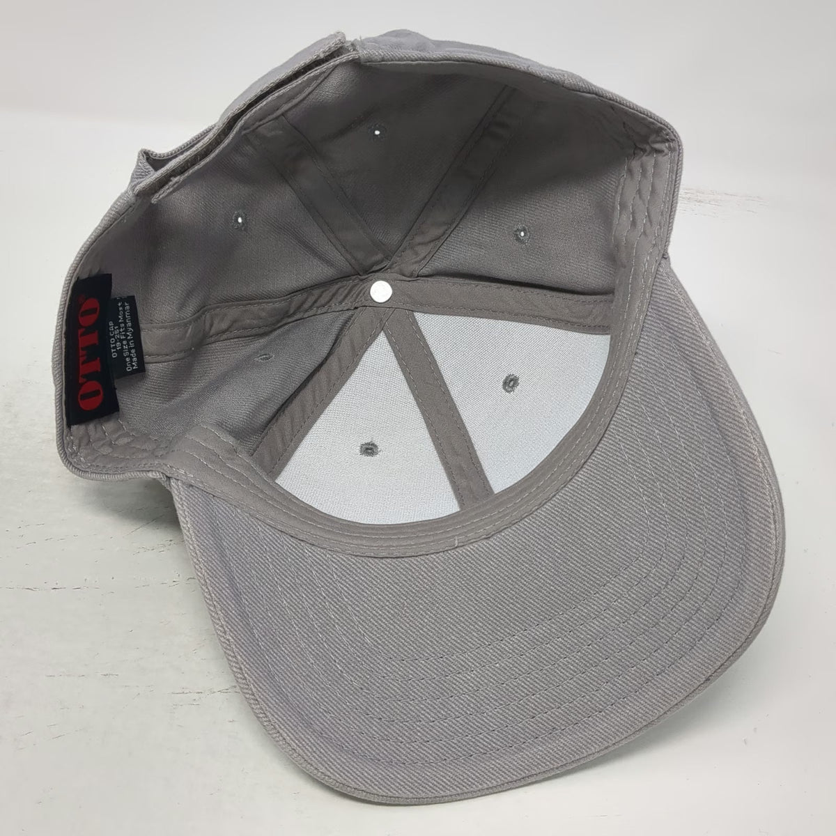 Otto Baseball Cap Gray One Size Mule Deer Foundation Sponsor Patch Cotton Hat