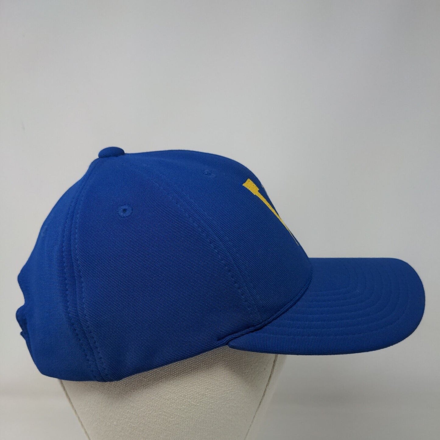 Pacific Headwear Men's Strapback Hat Blue Embroidered W Big Logo Polyester