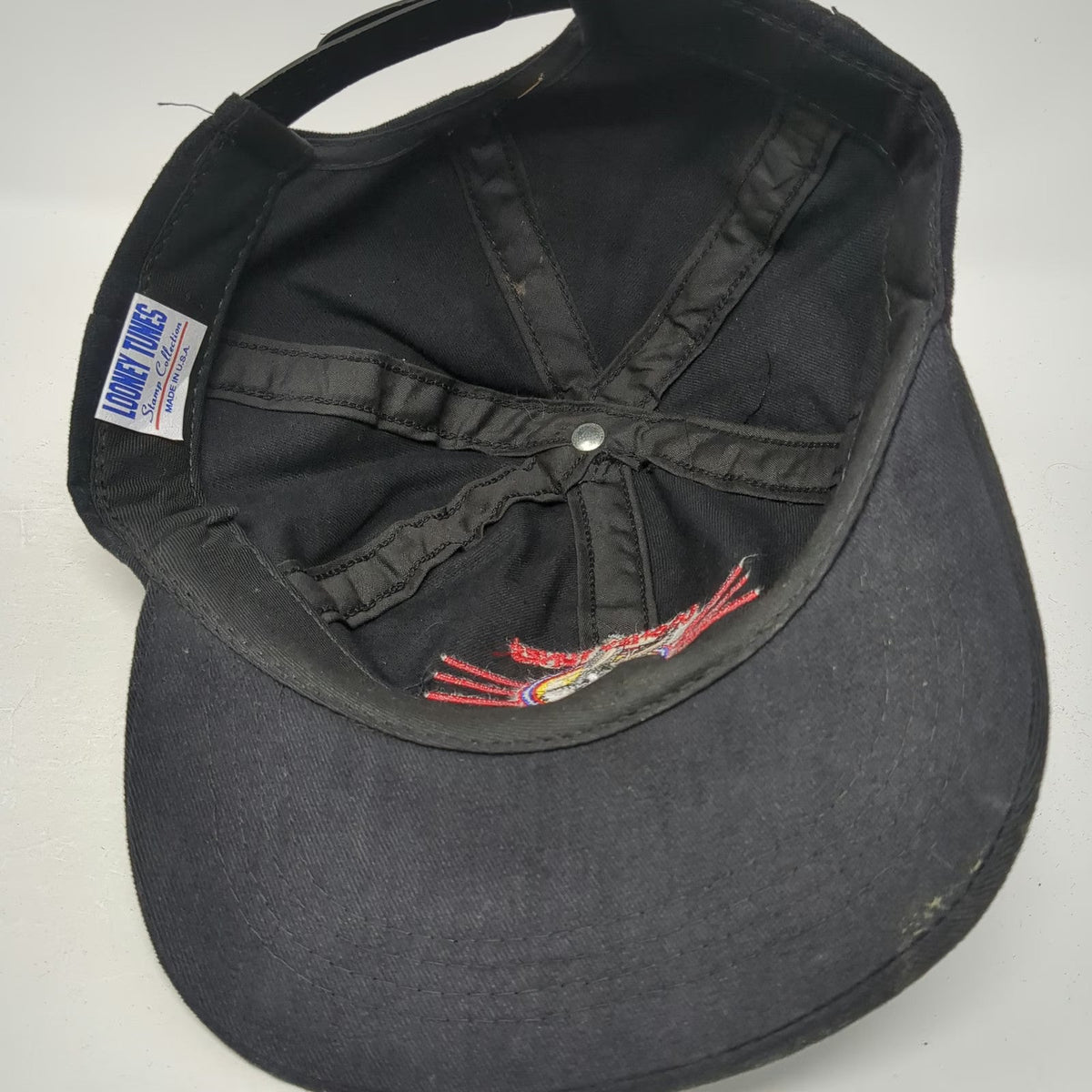 Looney Tunes Snapback Black One Size Hat Bugs Bunny US Mail USPS 1997 USA Made