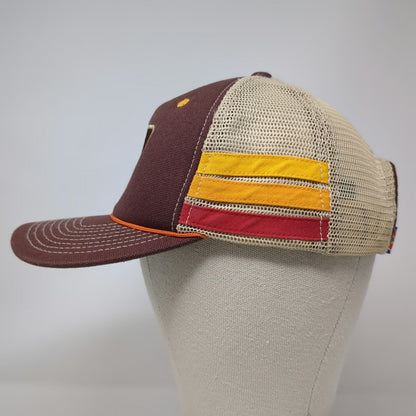 YOColorado Brown Trucker Hat One Size Ski Area Pine Tree Patch Snapback Rope