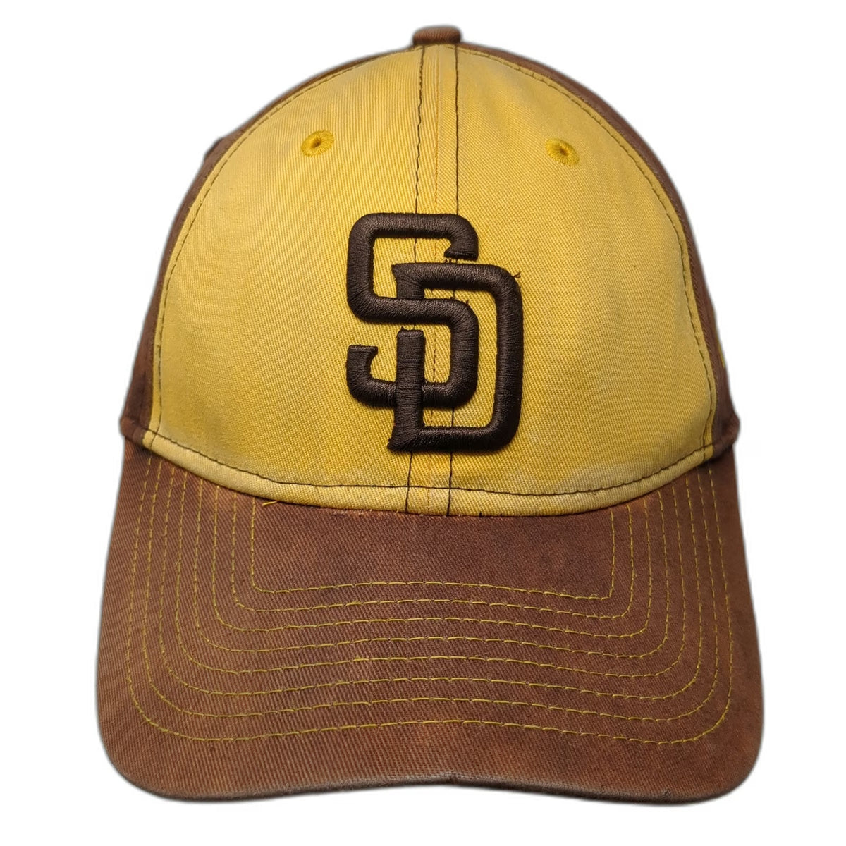 San Diego Padres MLB New Era Baseball Cap Brown One Size Snapback Hat SD Logo