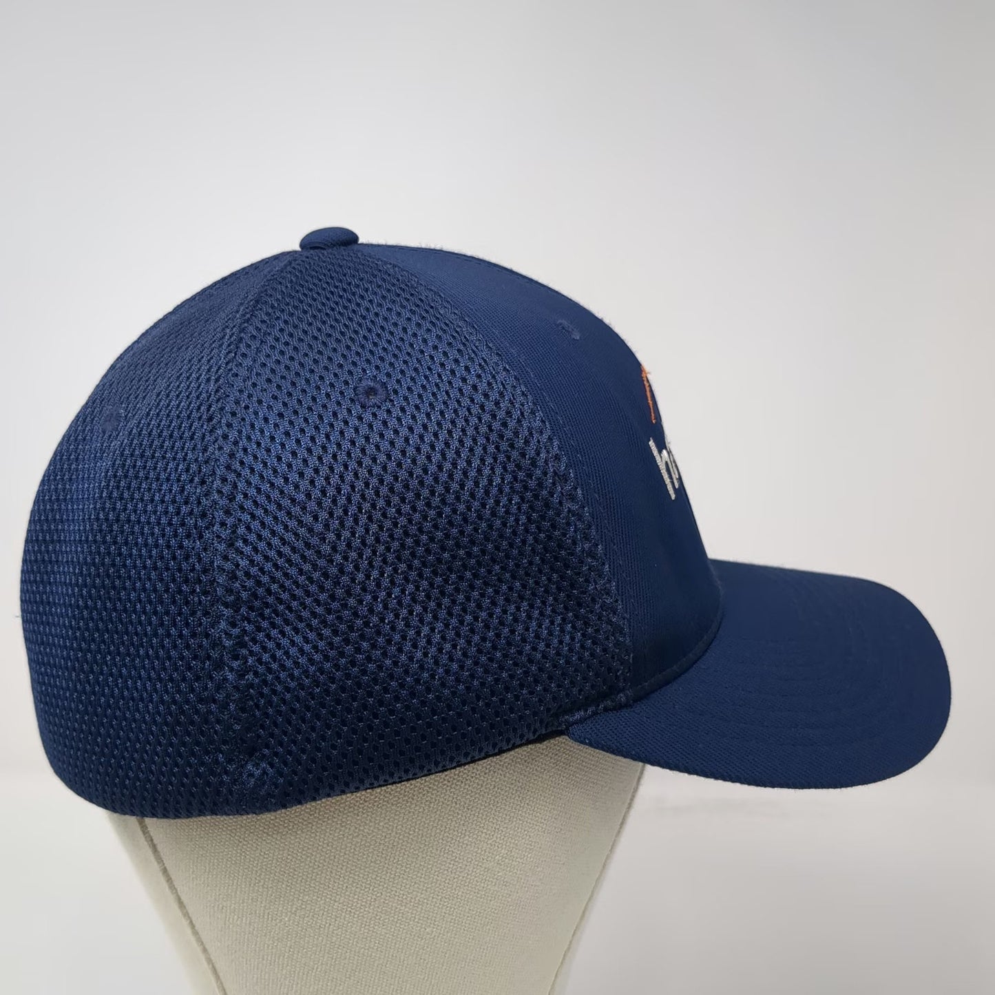 Flexfit Baseball Cap Blue Size XL Hawkeye Elecnor Group Mesh Back Stretch Hat