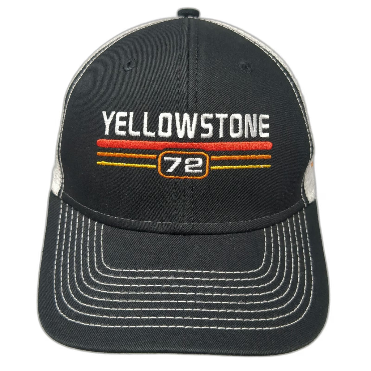 Ouray Trucker Hat Black One Size Yellowstone National Park YNP Mesh Snapback