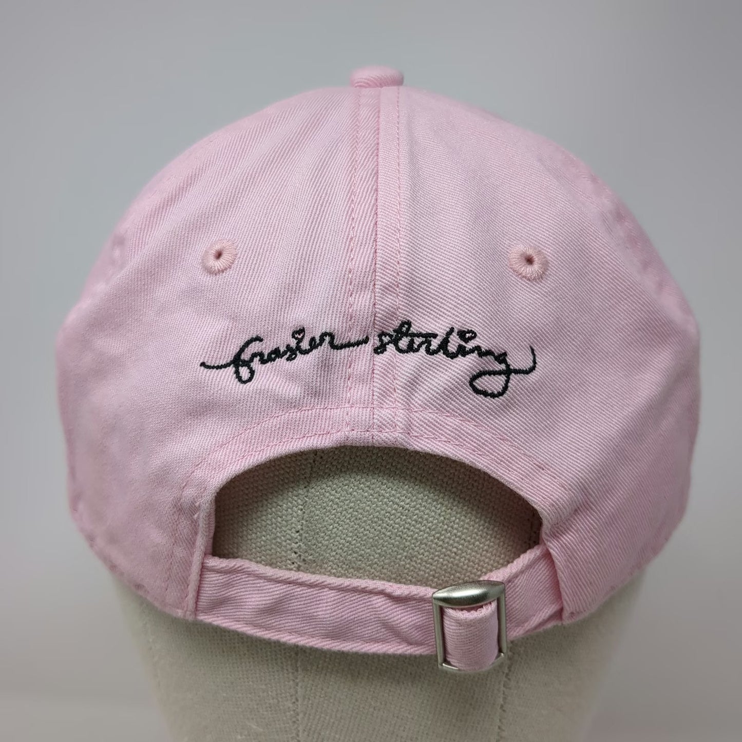 Frasier Sterling Baseball Cap Pink One Size Pickleball Club Slideback Cotton Hat
