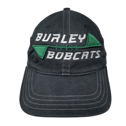 Burley Bobcats Snapback Trucker Hat Black OS Adjustable Mesh Back Richardson