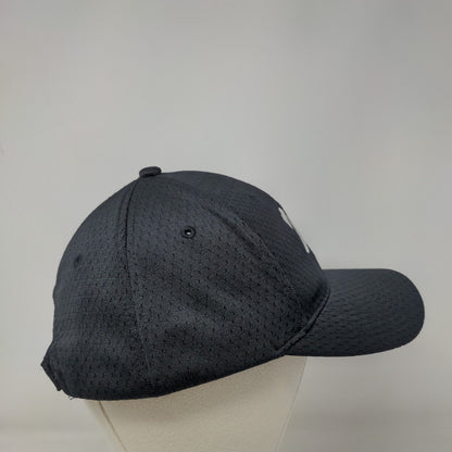 WV Strapback Hat Black OSFA Adjustable Embroidered Vented Holes Port Authority