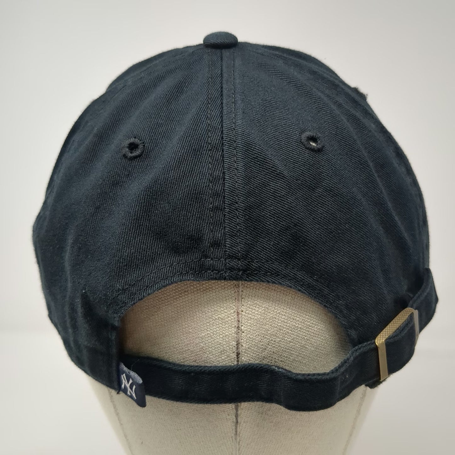 47 Brand New York Yankees MLB Baseball Cap Black One Size Tonal Logo Strapback