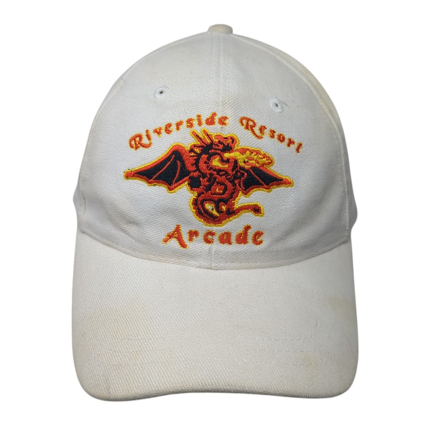 Riverside Resort Arcade Strapback Hat White One Size Laughlin Nevada