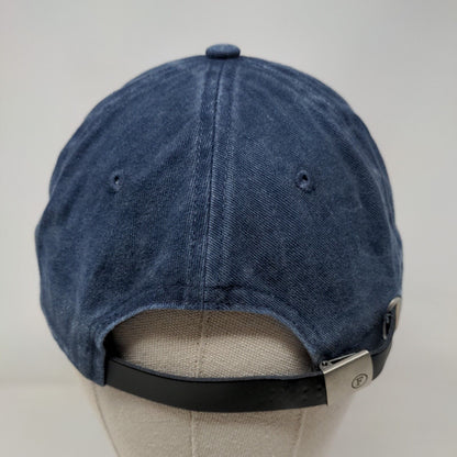 French Connection Est. 1972 Slideback Hat Blue One Size Adjustable Denim Cotton