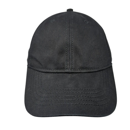 Unbranded Slideback Hat Black One Size 6 Panel Adjustable Blank Solid
