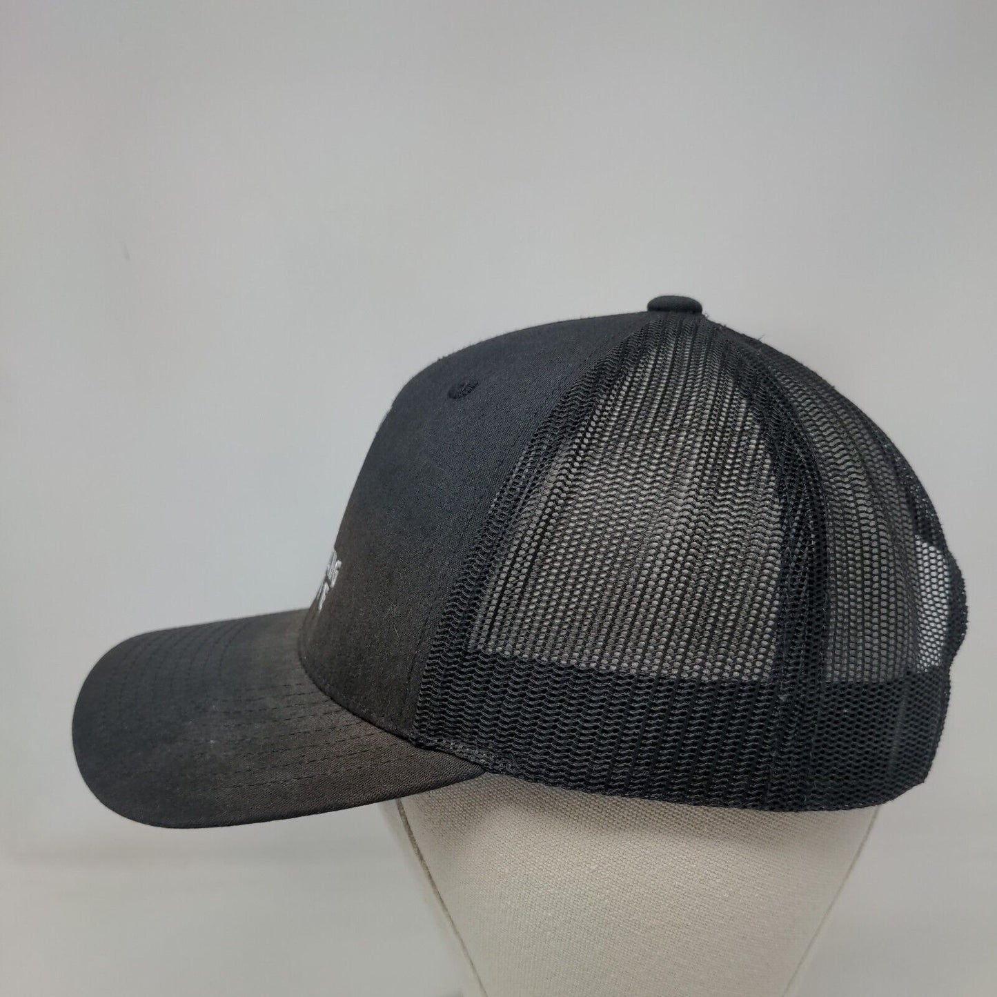Everlasting Image Snapback Mesh Back Trucker Hat Black One Size Yupoong