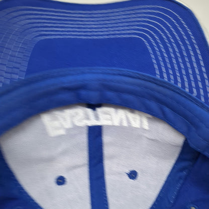 Fastenal Baseball Cap Blue One Size Contrast Stitch Sandwich Brim Logo Hat