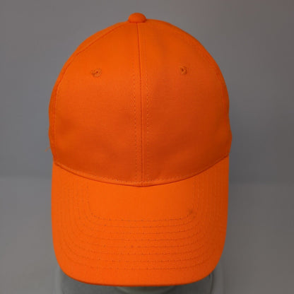 Signatures Snapback Hat Orange One Size Adjustable Vented Holes 6 Panel Blank
