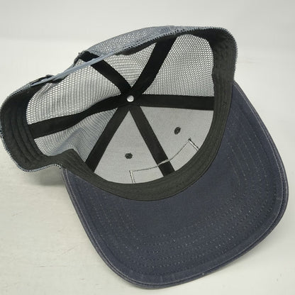 The North Face Trucker Hat Gray One Size Mesh Back Snapback Logo Patch Alpine
