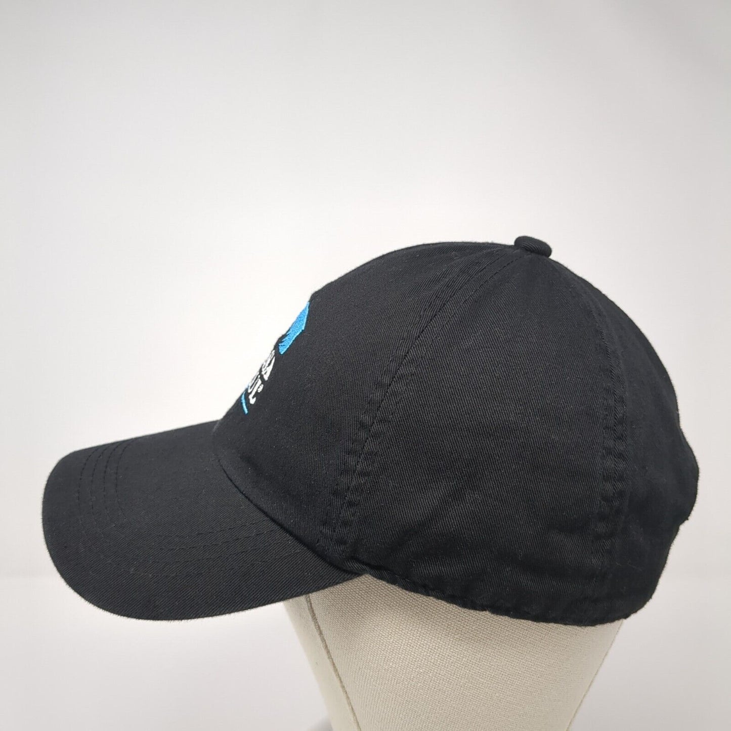 Casa Azul Slideback Baseball Cap Black One Size Adjustable Embroidered Cotton