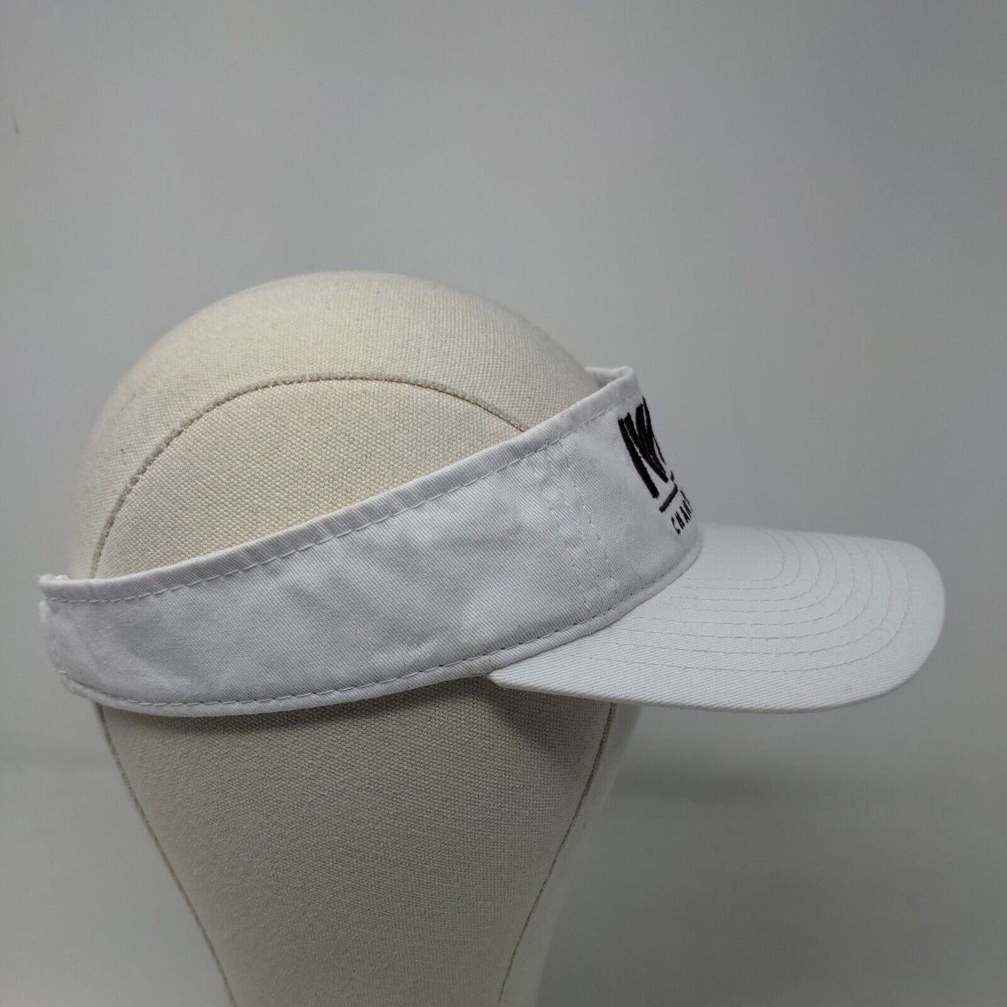 Unbranded Women's Strapback Sun Visor Cap White IWiT Championship Golf Logo