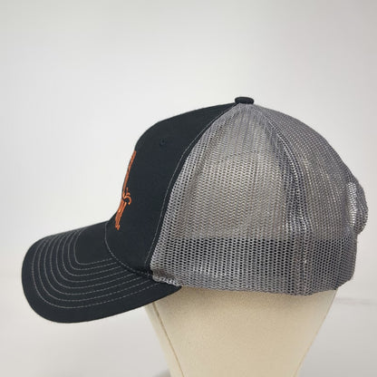 Richardson Trucker Hat Black Gray One Size Mesh Snapback Copper Brothel Brewery