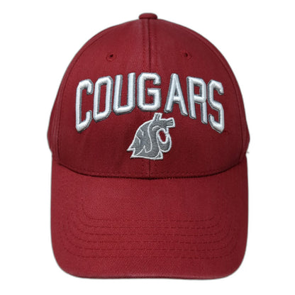 Washington State Cougars NCAA Top of the World Snapback Hat Red One Size Logo