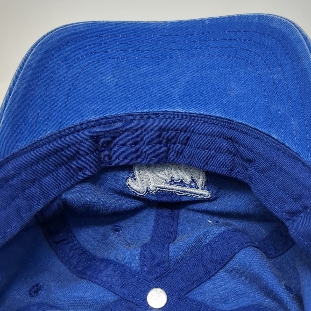 Vans Blue One Size Baseball Cap Adjustable Cotton Embroidered Script Logo Hat