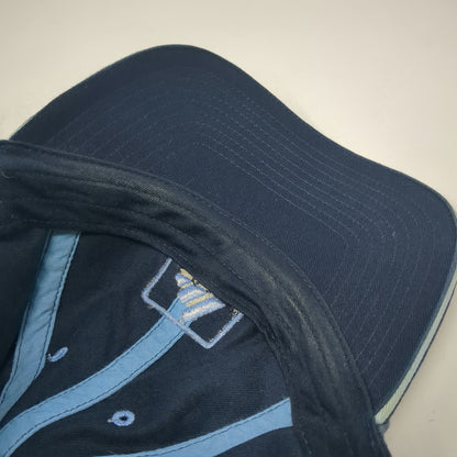 Adidas Baseball Cap Blue 7 1/4 Fitted 6-Panel Cotton Embroidered Mountain Hat