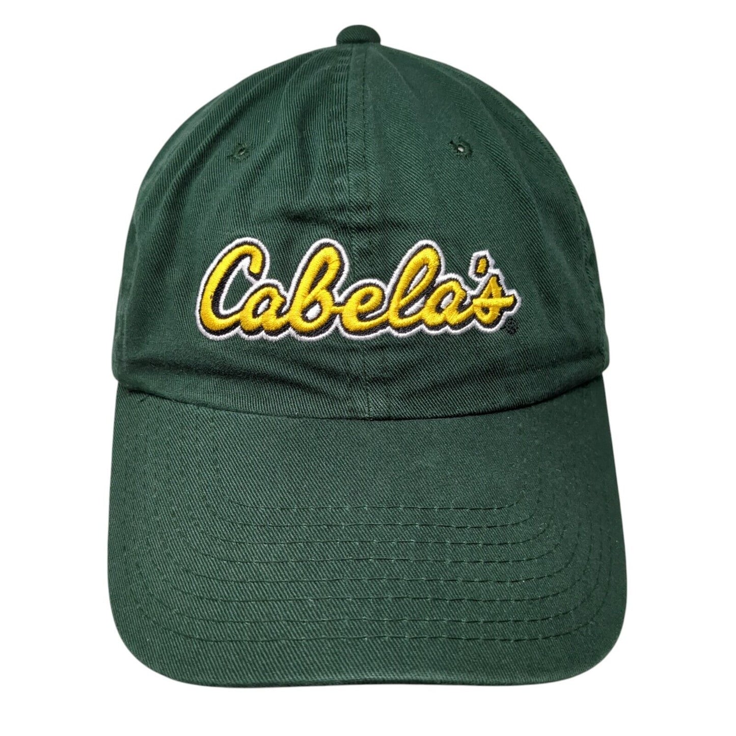 Cabela's Slideback Hat Green OSFA Adjustable World's Foremost Outfitters