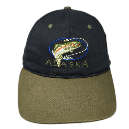 Tongass Trading Company Snapback Black OSFM Alaska Trout Fishing Two Tone Hat