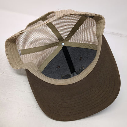 Richardson Trucker Hat Brown One Size Dairy West Cow Leather Patch Snapback