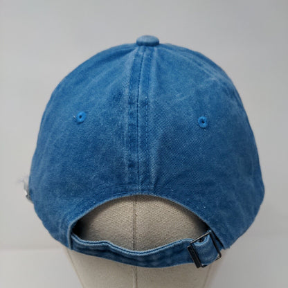 PAGA Slideback Hat Blue One Size Adjustable Embroidered Vented Holes 6 Panel
