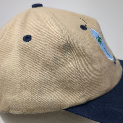 Nissin Cap Baseball Cap Beige Blue One Size Aruba Surfboards Slideback Hat
