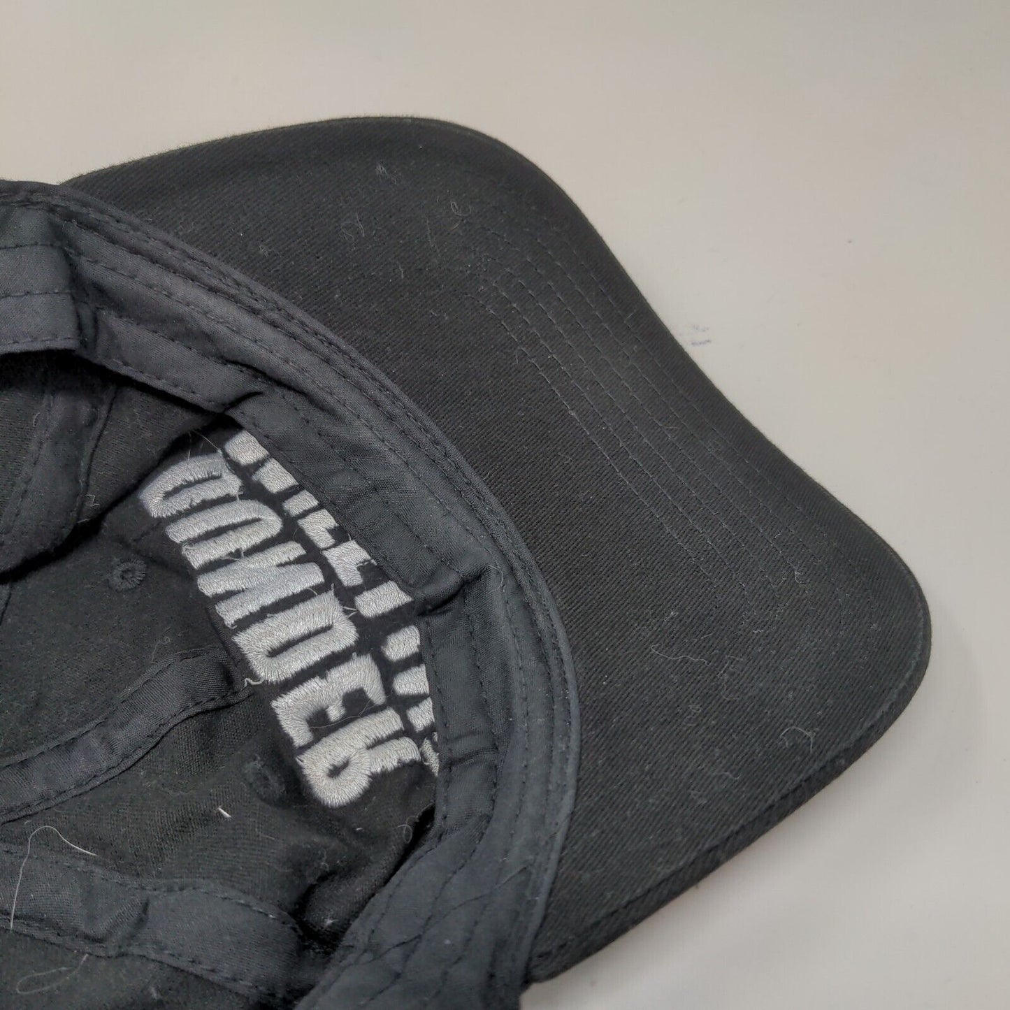 The Office Men's Strapback Hat Black Embroidered Dunder Mifflin Logo Official