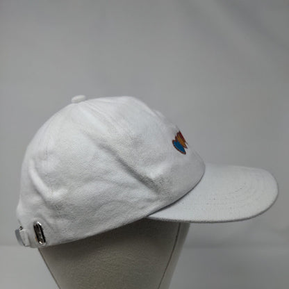 Colorful Heart Slideback Hat White OSFA Adjustable Embroidered 6 Panel