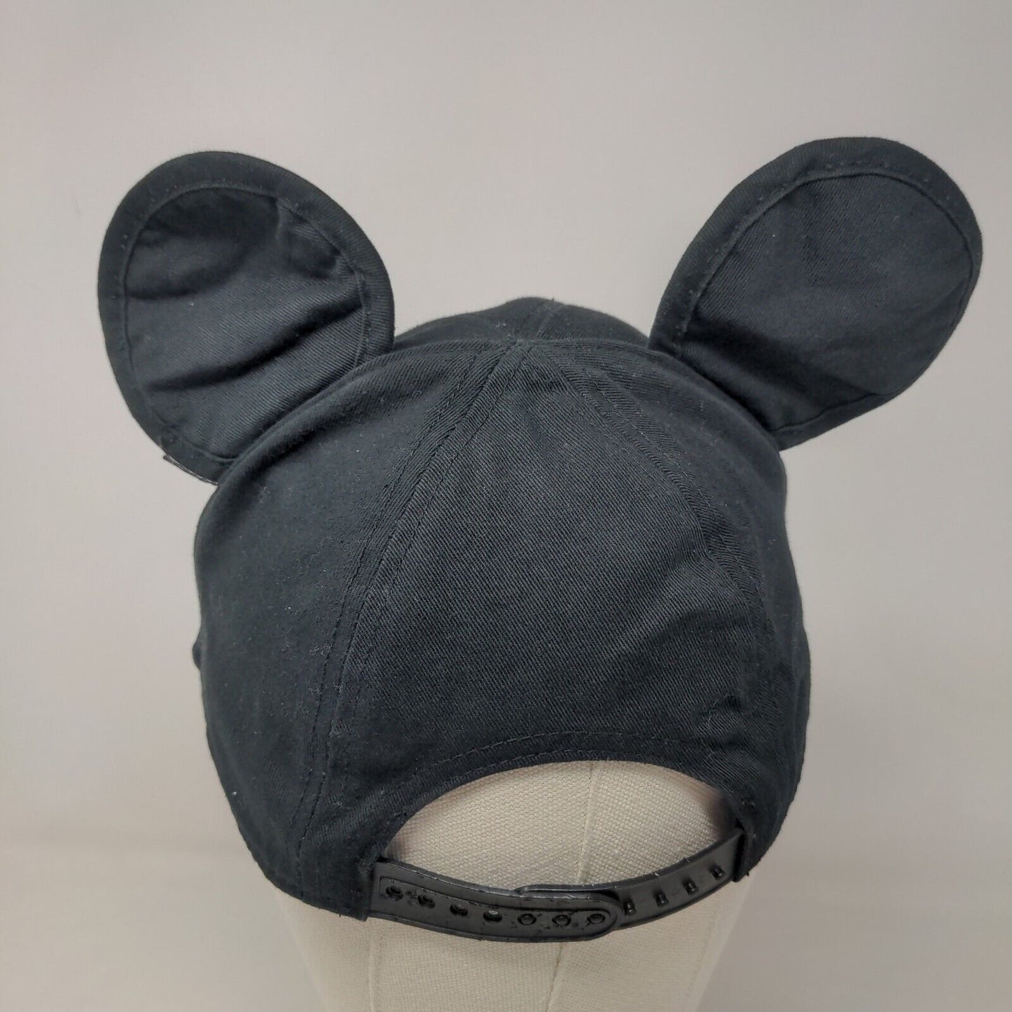 Disney Boy's Snapback Hat Black Adjustable Embroidered Logo Mickey Ears