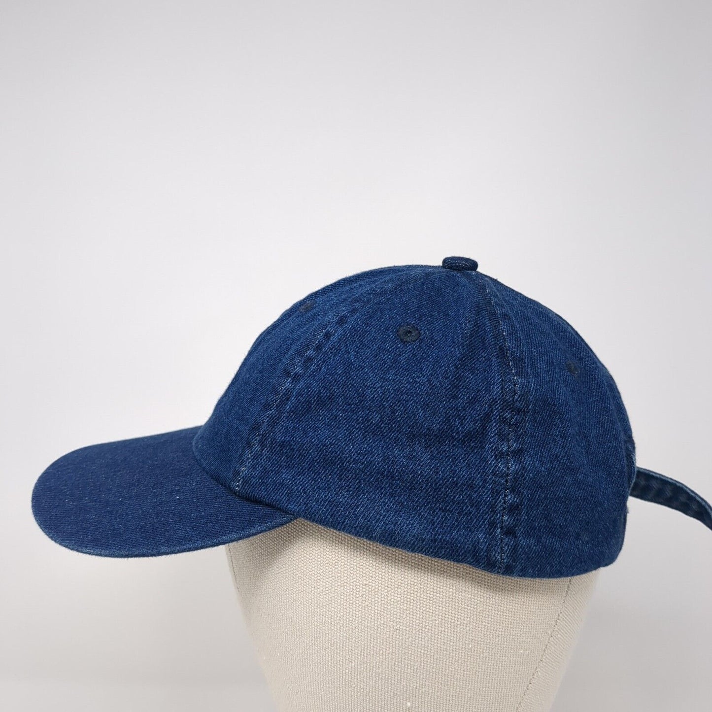 Unbranded Slideback Hat Blue Denim One Size Adjustable 6 Panel Blank