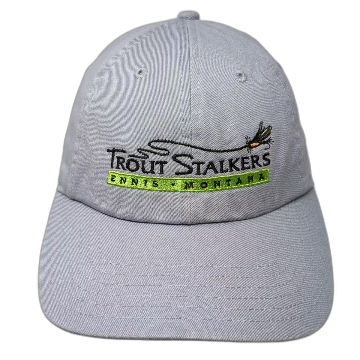 Simms Trout Stalkers Ennis Montana Hat Blue One Size Snapback Cotton Adjustable