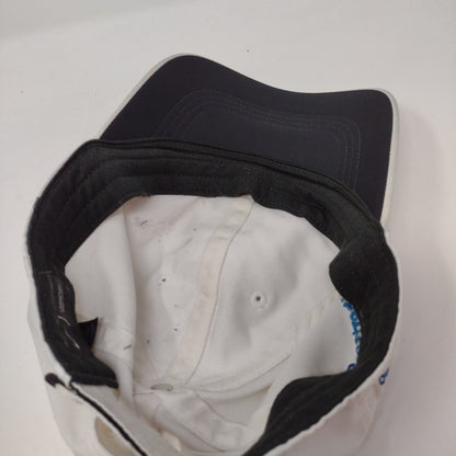 Nike Strapback Hat White OSFM Adjustable Embroidered Swoosh Logo Polyester