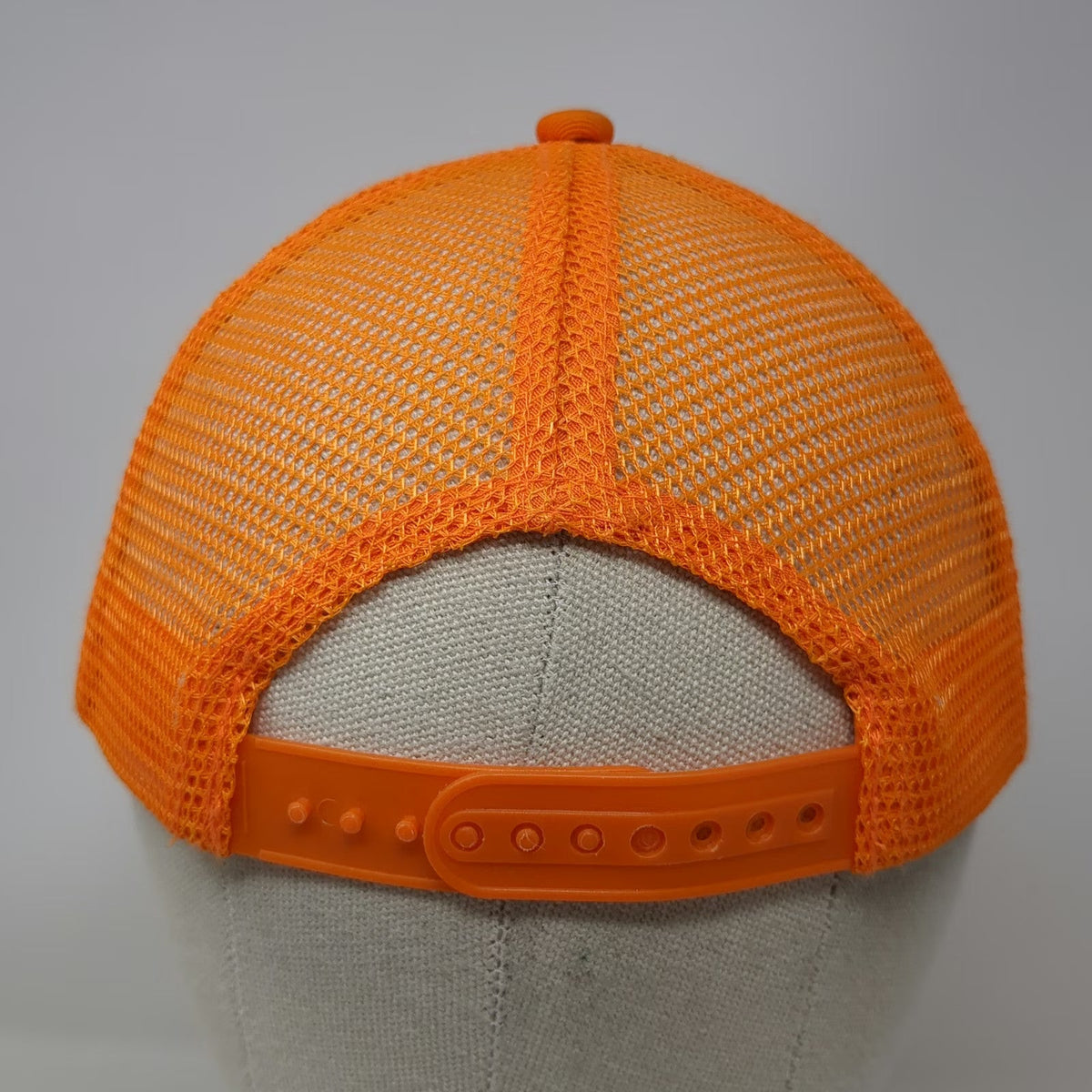 Soccer Shots Trucker Hat Orange One Size Mesh Snapback Soccer Smiles Sports