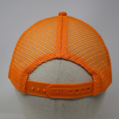 Soccer Shots Trucker Hat Orange One Size Mesh Snapback Soccer Smiles Sports