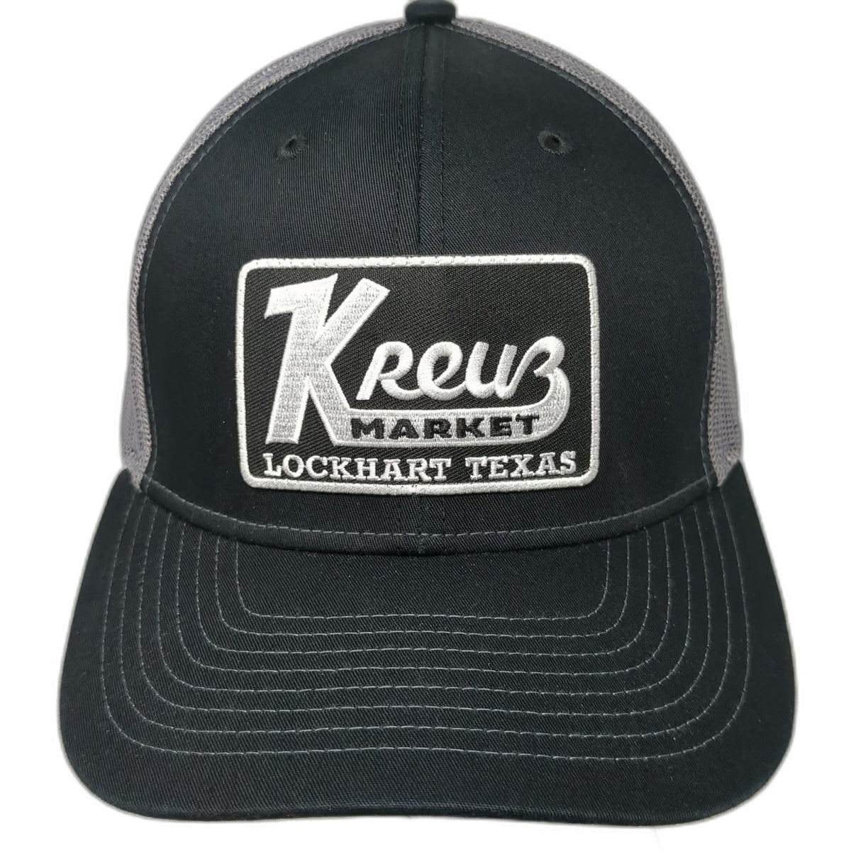 Richardson Trucker Hat Black One Size Kreuz Market Lockhart Texas Mesh Back hat