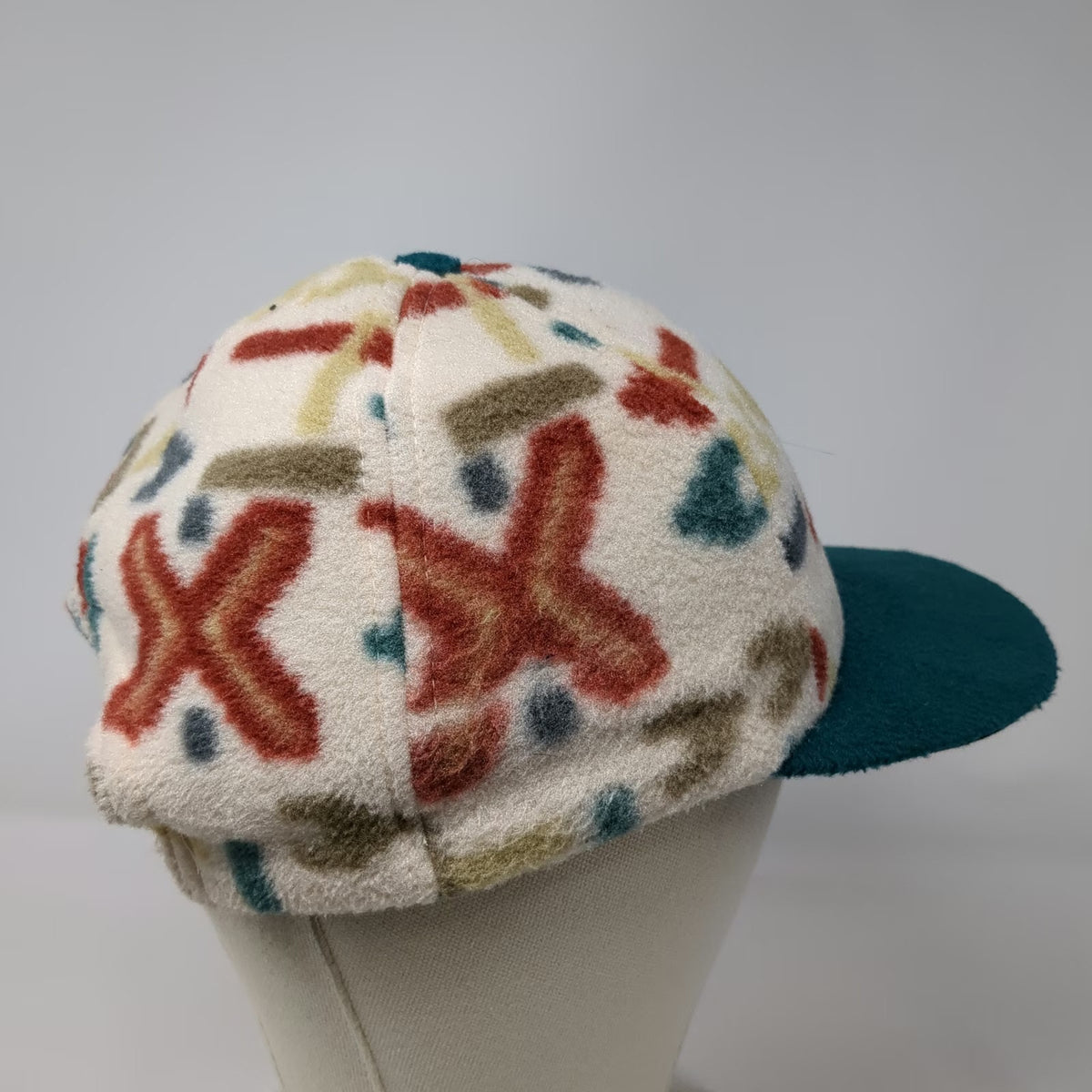 Merkley Headgear Baseball Cap White One Size Fleece Southwestern Sun Valley Hat