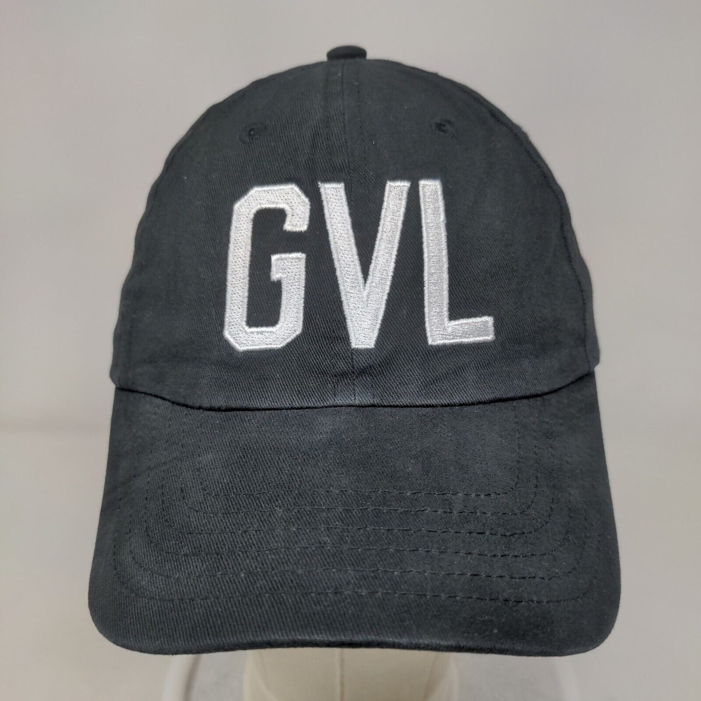 GVL ELevation Slideback Hat Black One Size Adjustable Embroidered Cotton BIG X