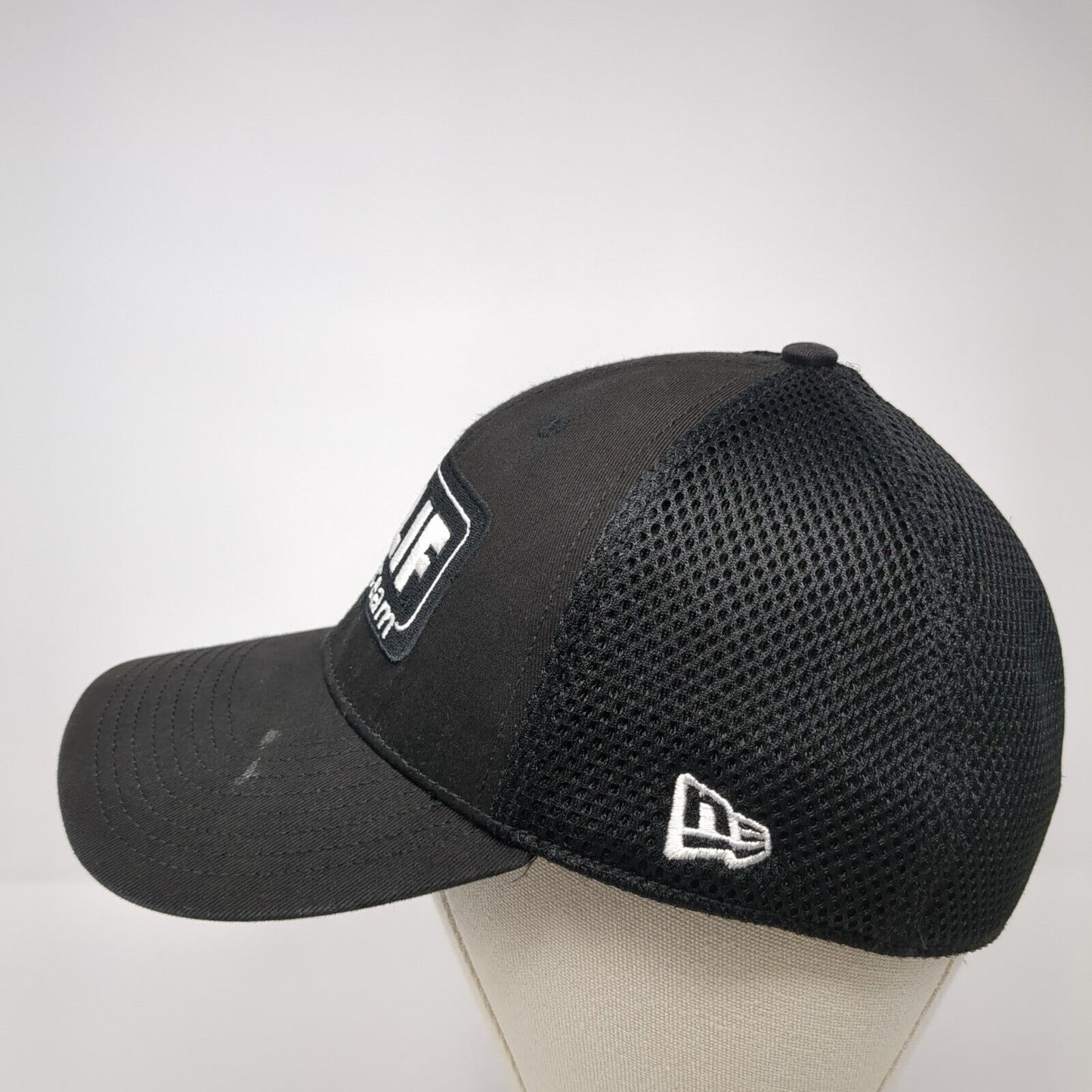 Bar Clif Team Fitted Trucker Hat Black M/L Embroidered Mesh Back New Era