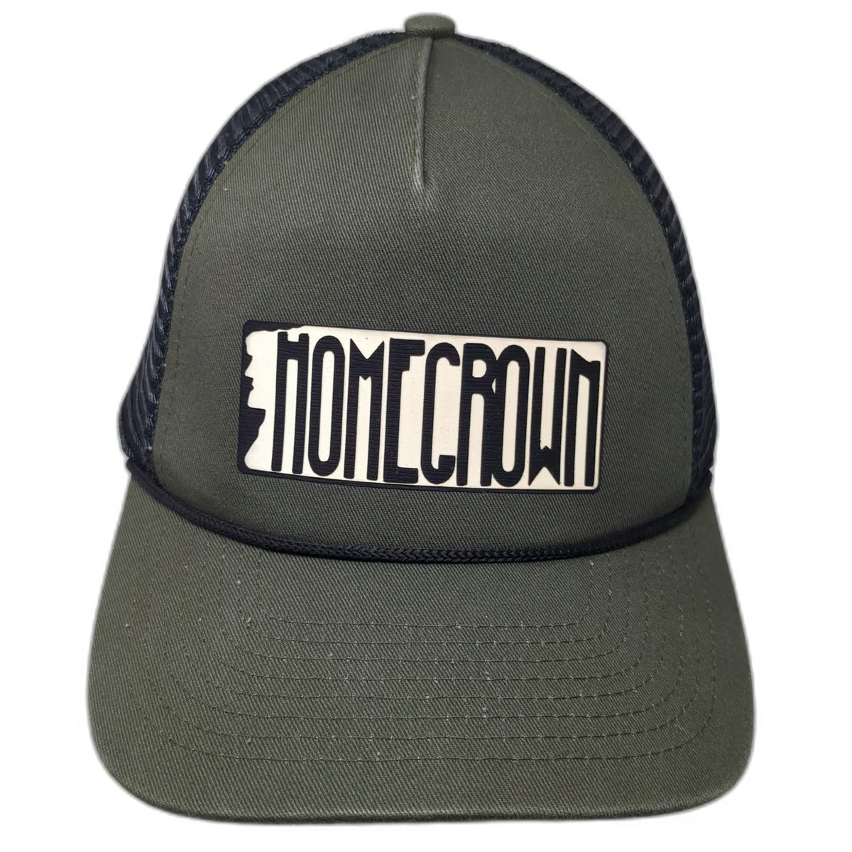 Dri Duck Homecrown Trucker Hat Green One Size Mesh Snapback Rope Patch Cap