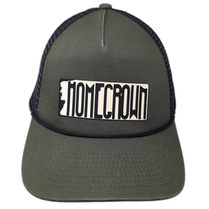 Dri Duck Homecrown Trucker Hat Green One Size Mesh Snapback Rope Patch Cap