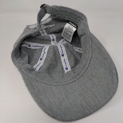 Champion C Logo Slideback Hat Solid Gray OSFA Adjustable Embroidered