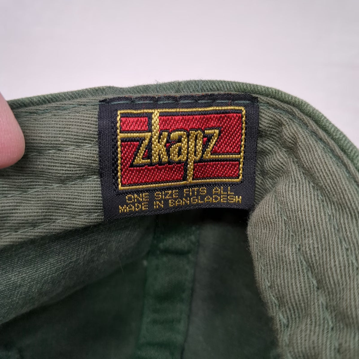 Zkapz Baseball Cap Green One Size Bite Me Mosquito Embroidered Leather Strap Hat