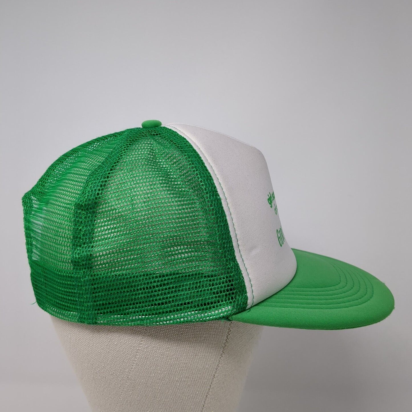 Girl Scouts Of Southern Illinois Snapback Trucker Hat Green OS Adjustable Mesh