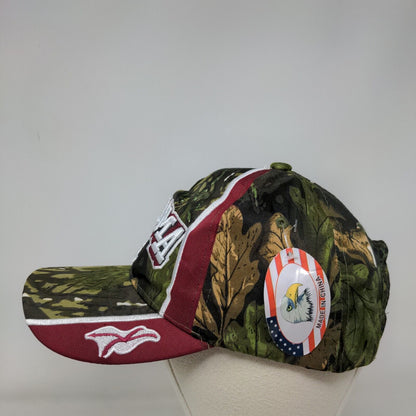 Alabama AL Strapback Hat Camouflage One Size Adjustable Embroidered Patriotic