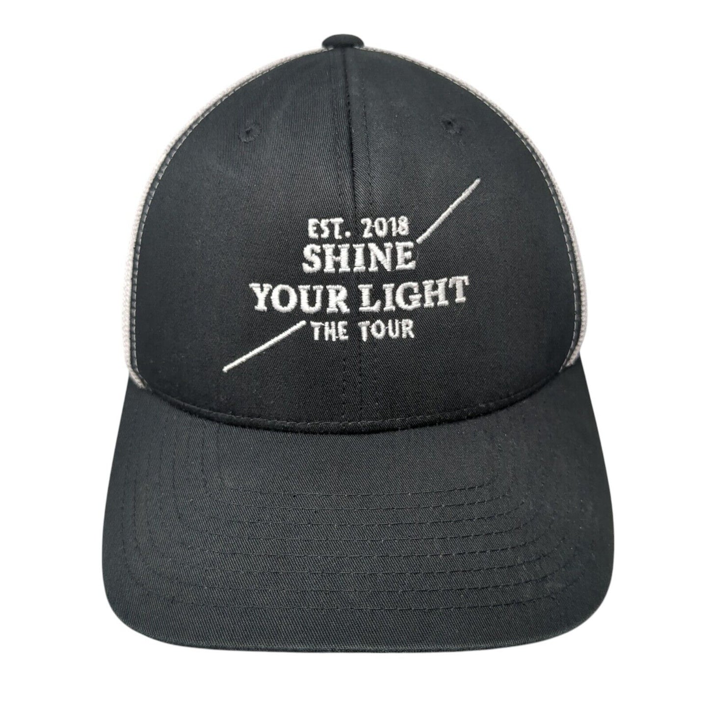 Est. 2018 Shine Your Light The Tour Snapback Trucker Hat Black OS Mesh Yupoong
