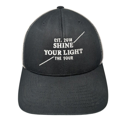 Est. 2018 Shine Your Light The Tour Snapback Trucker Hat Black OS Mesh Yupoong